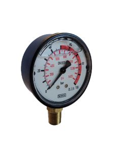 Manometro Glicerina 0-100 Bar Dia.63mm Wika