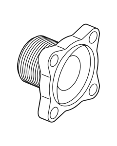 Adaptador comando  1" HE Nylon NPT Flange Macho