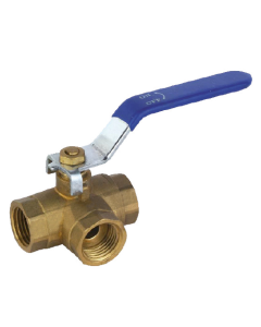 Llave de Bola Pulverizacion 3 Vias 1/2" Hi-Hi-Hi bronce