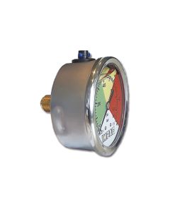 Manometro Glicerina Inox 80 Bar Dia. 63mm Conex. Post 1/4" bsp IMPAC