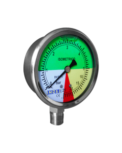 Manometro ISOMETRICO IMPAC 25 Bar 63mm Conex. Inf. 1/4"
