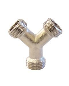 Derivacion "Y" 3 Salidas 1/2" x 1/2" x 1/2"  s/Tca. Bronce
