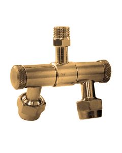 Portaboquilla Articulado Doble Hilo 1/4"HE c/tuercas