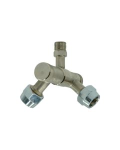 Portaboquilla Multiplicador de Gota IMPAC Doble Hilo 1/4"HE c/tuercas