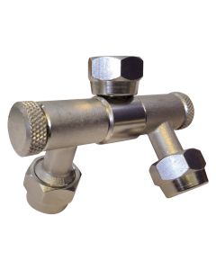 Portaboquilla Articulado Doble 3/8"HE c/tuercas