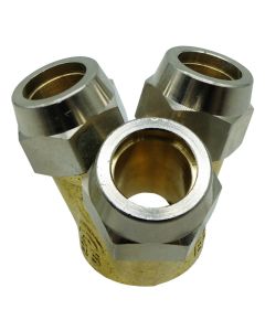 Multiplicador Maximizador de Gotas Triple 3/8" conexión M22